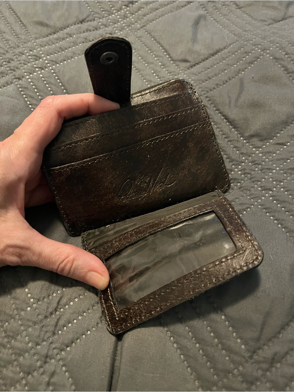 Patricia Nash Tooled Leather Card Wallet with Turquoise Accents - Picture 3 of 4